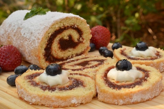 Rouladen gefüllt mit Dulce de Leche